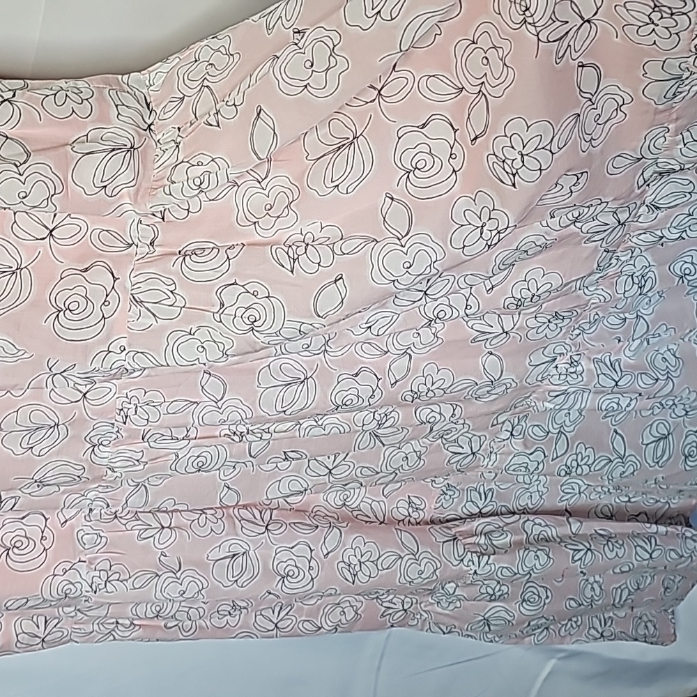 Tommy Hilfiger floral flowy vneck pink maxi sleeveless dress sz 16 - Picture 3 of 10